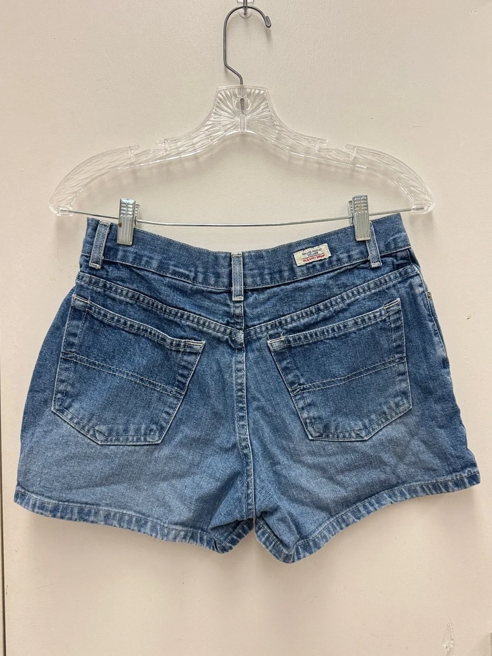 VINTAGE 100% Cotton Old Navy Blue Denim Shorts 8 90’s Y2K Normcore Retro